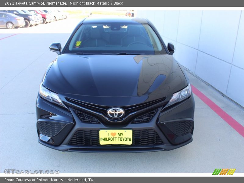 Midnight Black Metallic / Black 2021 Toyota Camry SE Nightshade