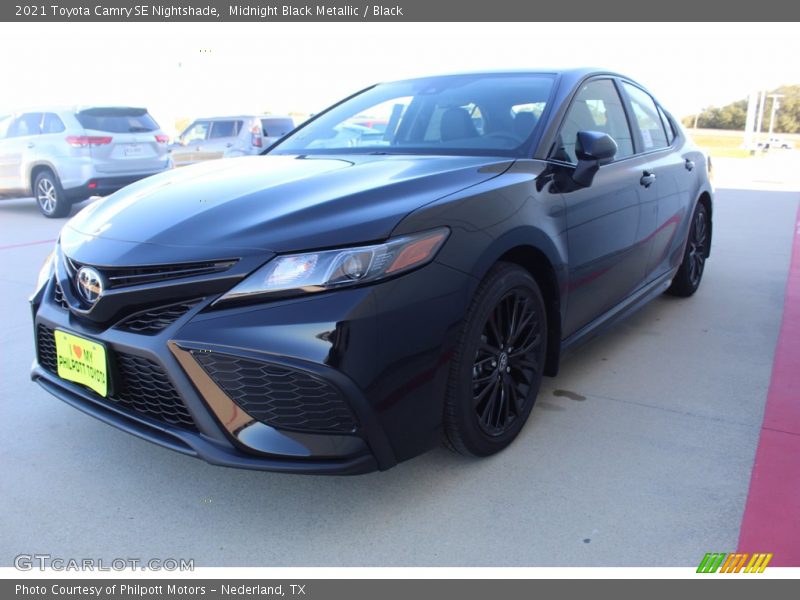 Midnight Black Metallic / Black 2021 Toyota Camry SE Nightshade