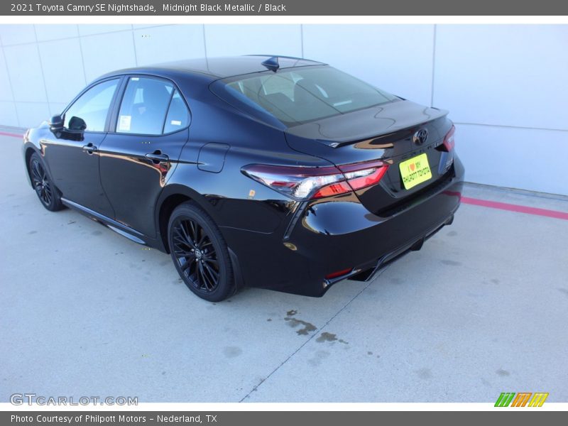 Midnight Black Metallic / Black 2021 Toyota Camry SE Nightshade