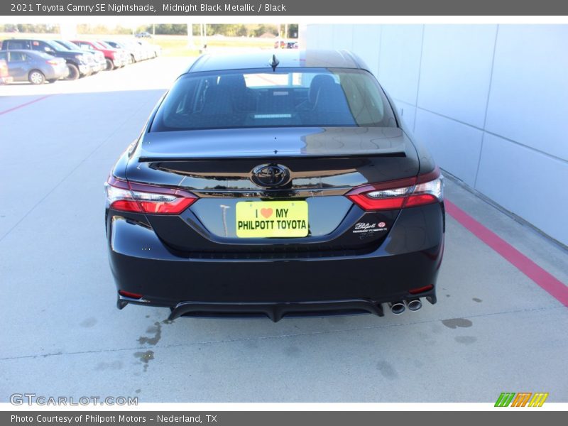 Midnight Black Metallic / Black 2021 Toyota Camry SE Nightshade