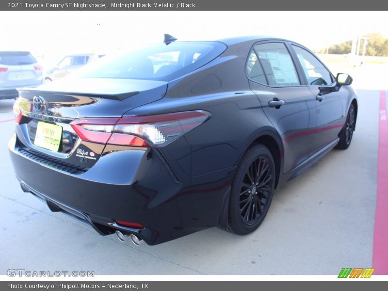 Midnight Black Metallic / Black 2021 Toyota Camry SE Nightshade