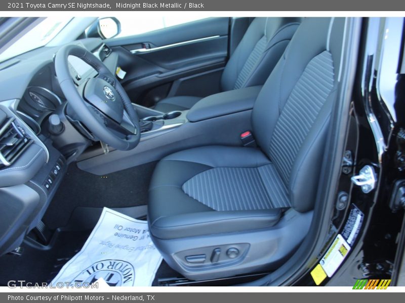 Midnight Black Metallic / Black 2021 Toyota Camry SE Nightshade