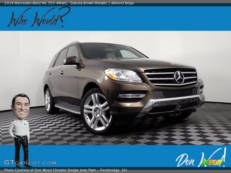 Dakota Brown Metallic / Almond Beige 2014 Mercedes-Benz ML 350 4Matic