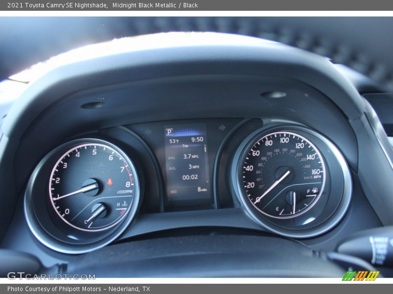 Midnight Black Metallic / Black 2021 Toyota Camry SE Nightshade