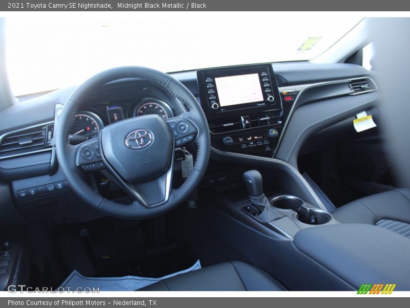 Midnight Black Metallic / Black 2021 Toyota Camry SE Nightshade