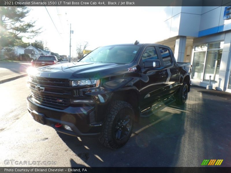 Black / Jet Black 2021 Chevrolet Silverado 1500 LT Trail Boss Crew Cab 4x4