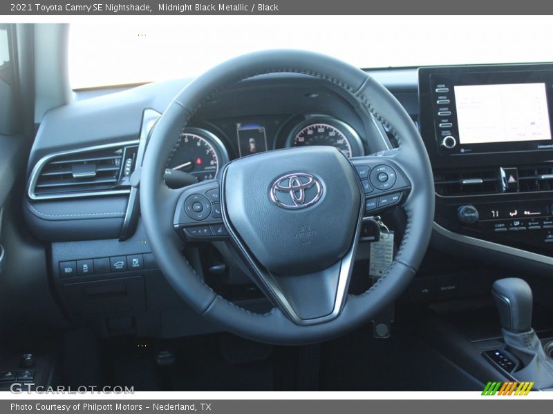 Midnight Black Metallic / Black 2021 Toyota Camry SE Nightshade
