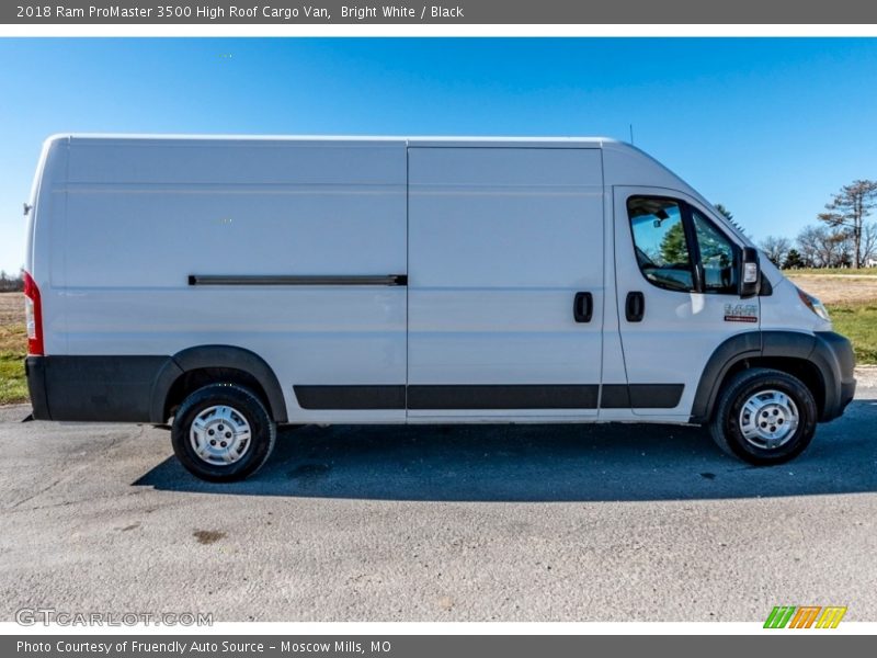 Bright White / Black 2018 Ram ProMaster 3500 High Roof Cargo Van