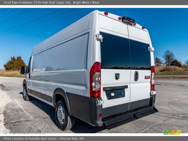 Bright White / Black 2018 Ram ProMaster 3500 High Roof Cargo Van