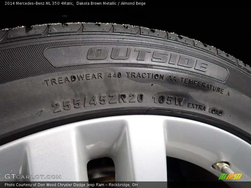 Dakota Brown Metallic / Almond Beige 2014 Mercedes-Benz ML 350 4Matic