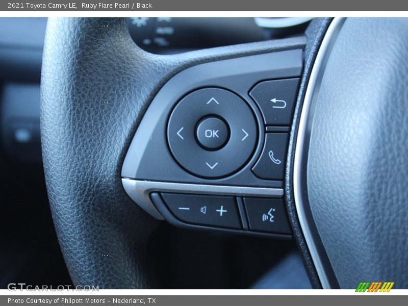 Ruby Flare Pearl / Black 2021 Toyota Camry LE
