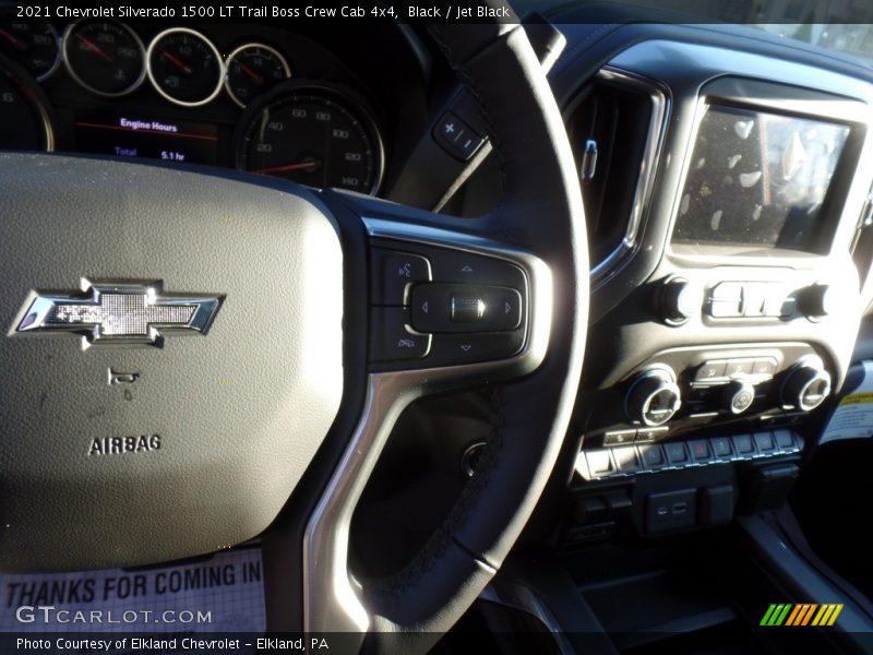 Black / Jet Black 2021 Chevrolet Silverado 1500 LT Trail Boss Crew Cab 4x4