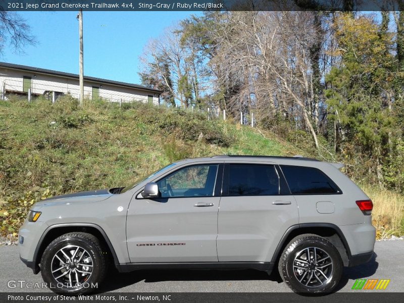 Sting-Gray / Ruby Red/Black 2021 Jeep Grand Cherokee Trailhawk 4x4