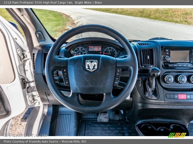Bright White / Black 2018 Ram ProMaster 3500 High Roof Cargo Van