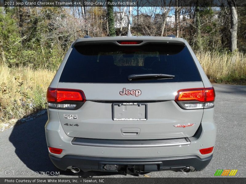 Sting-Gray / Ruby Red/Black 2021 Jeep Grand Cherokee Trailhawk 4x4