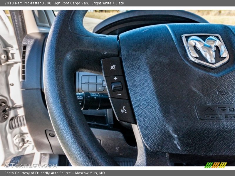 Bright White / Black 2018 Ram ProMaster 3500 High Roof Cargo Van