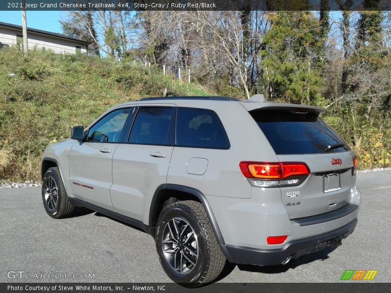 Sting-Gray / Ruby Red/Black 2021 Jeep Grand Cherokee Trailhawk 4x4