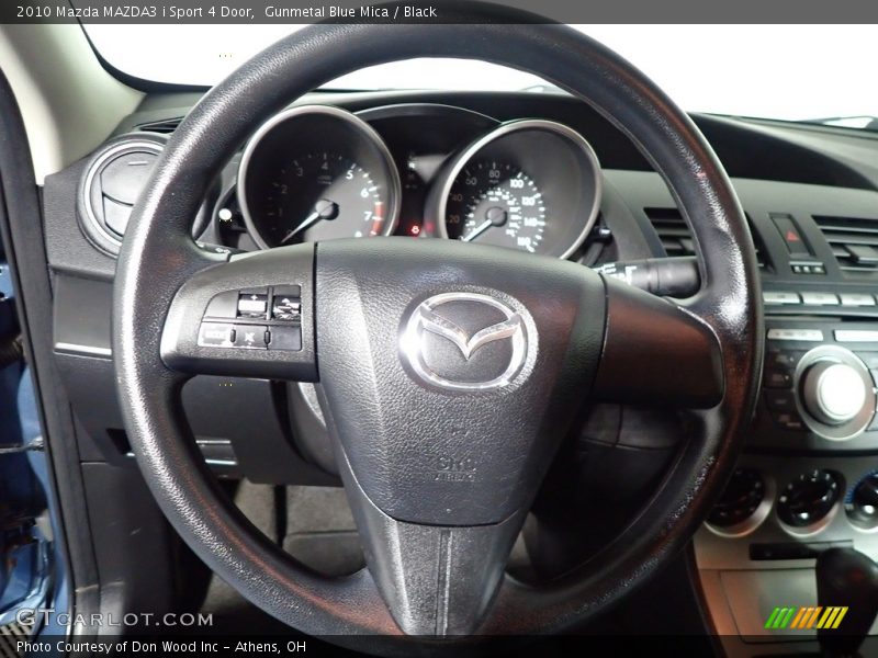 Gunmetal Blue Mica / Black 2010 Mazda MAZDA3 i Sport 4 Door