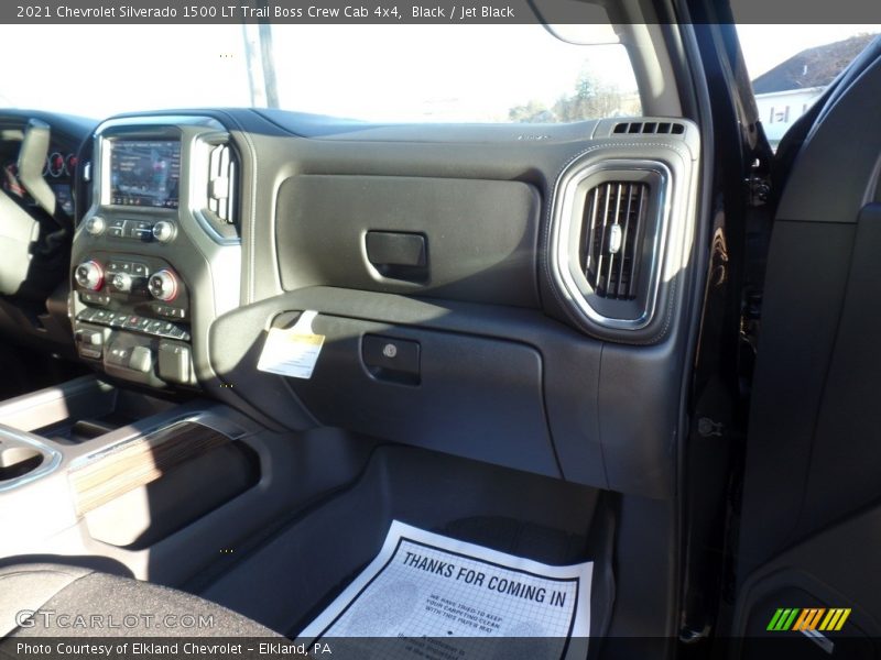 Black / Jet Black 2021 Chevrolet Silverado 1500 LT Trail Boss Crew Cab 4x4