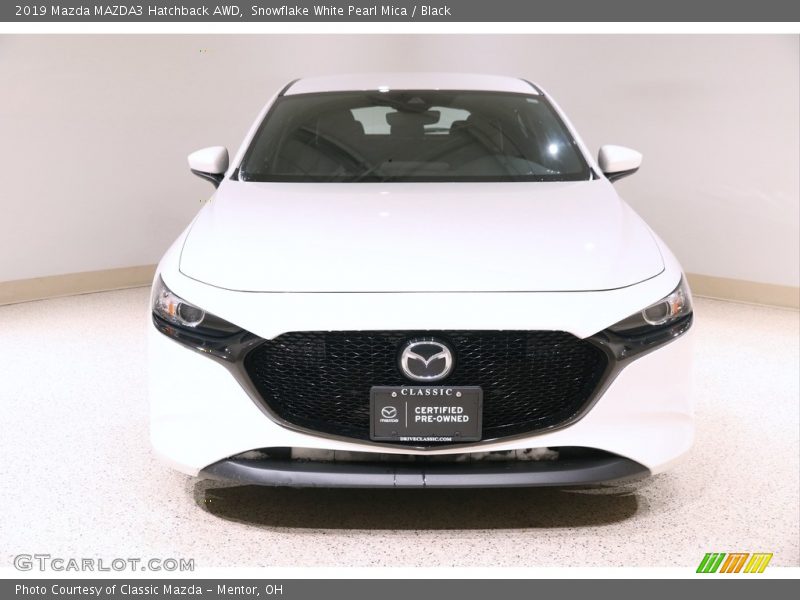Snowflake White Pearl Mica / Black 2019 Mazda MAZDA3 Hatchback AWD