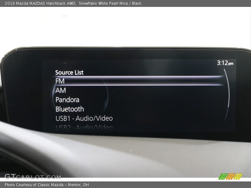 Snowflake White Pearl Mica / Black 2019 Mazda MAZDA3 Hatchback AWD