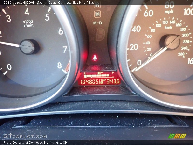 Gunmetal Blue Mica / Black 2010 Mazda MAZDA3 i Sport 4 Door