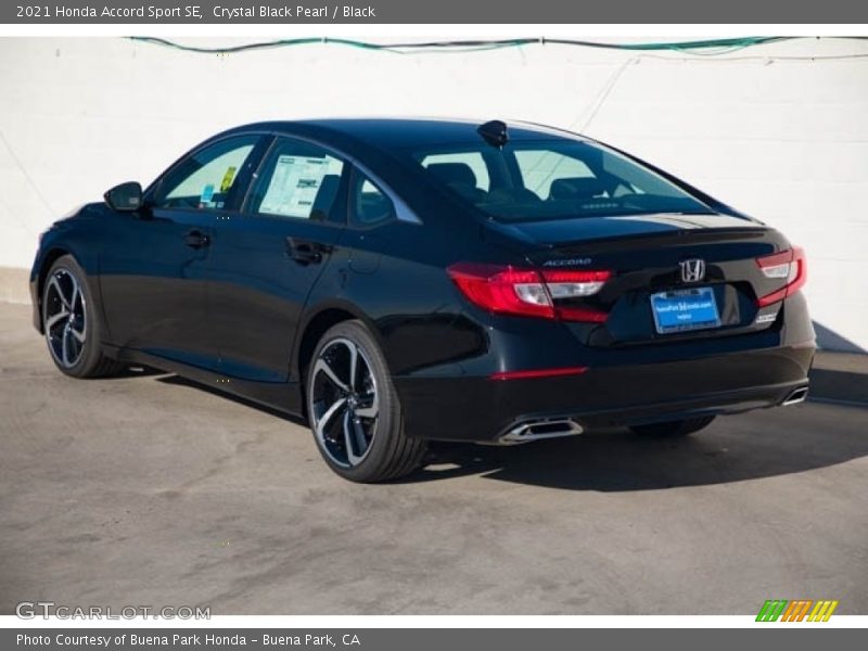 Crystal Black Pearl / Black 2021 Honda Accord Sport SE