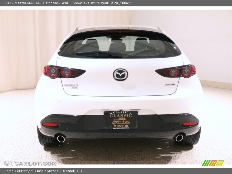 Snowflake White Pearl Mica / Black 2019 Mazda MAZDA3 Hatchback AWD