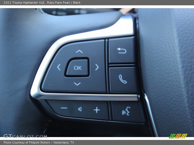 Ruby Flare Pearl / Black 2021 Toyota Highlander XLE