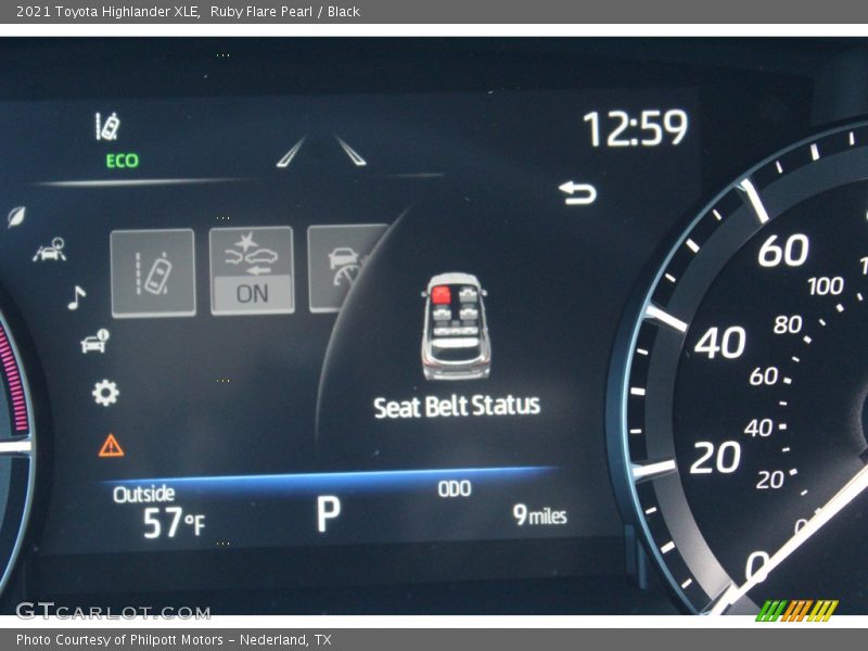 Ruby Flare Pearl / Black 2021 Toyota Highlander XLE