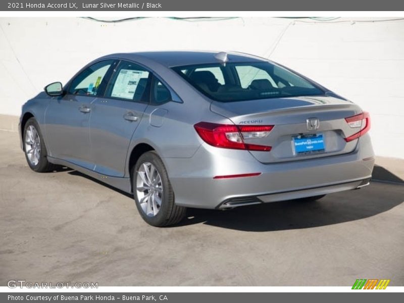 Lunar Silver Metallic / Black 2021 Honda Accord LX