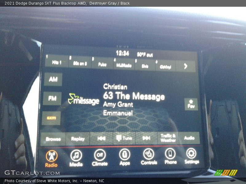 Controls of 2021 Durango SXT Plus Blacktop AWD