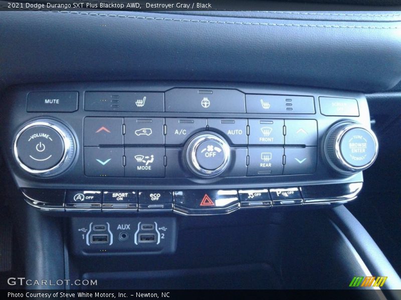 Controls of 2021 Durango SXT Plus Blacktop AWD