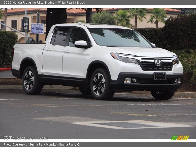 Platinum White Pearl / Black 2020 Honda Ridgeline RTL