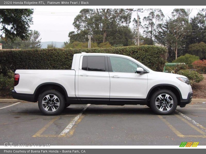 Platinum White Pearl / Black 2020 Honda Ridgeline RTL