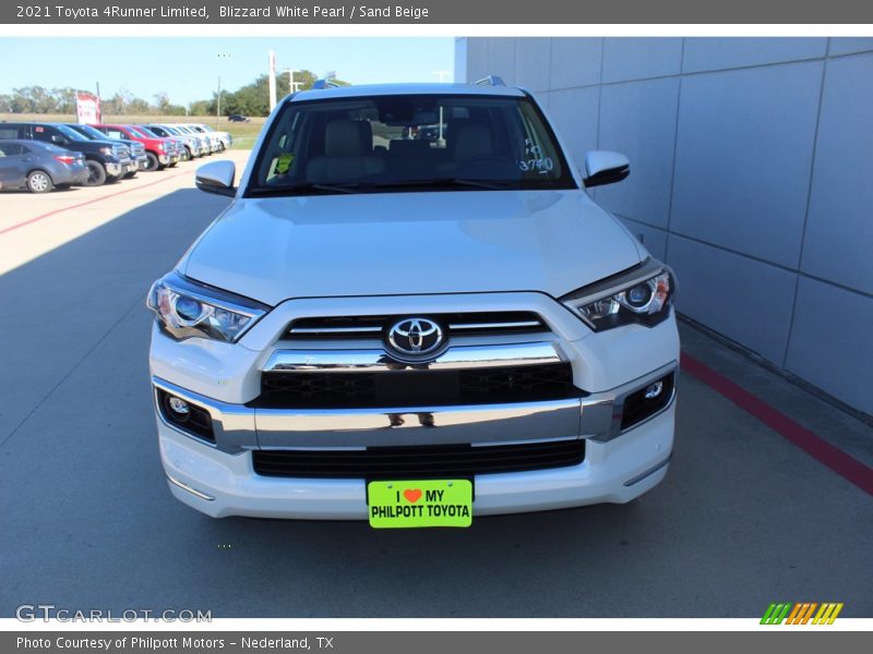 Blizzard White Pearl / Sand Beige 2021 Toyota 4Runner Limited