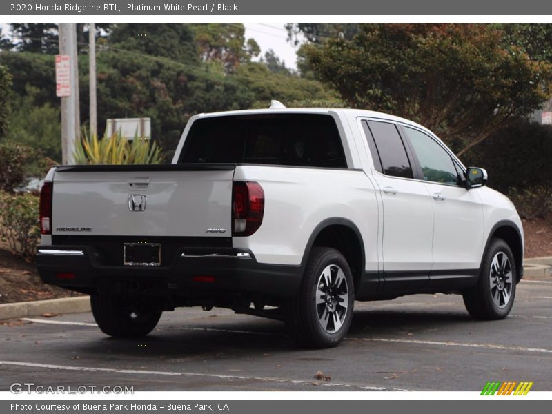 Platinum White Pearl / Black 2020 Honda Ridgeline RTL