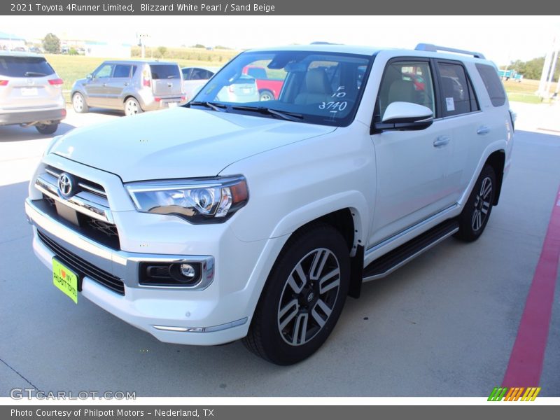 Blizzard White Pearl / Sand Beige 2021 Toyota 4Runner Limited