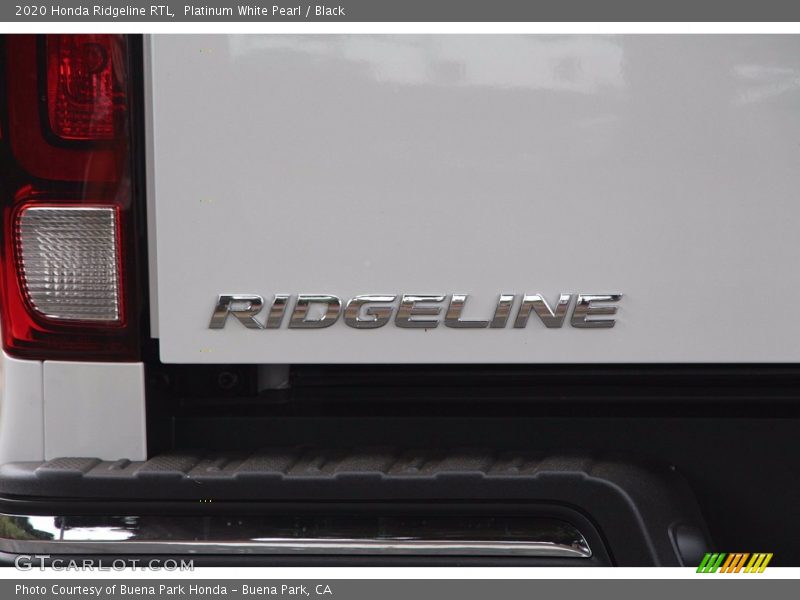Platinum White Pearl / Black 2020 Honda Ridgeline RTL