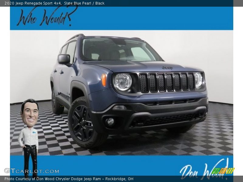 Slate Blue Pearl / Black 2020 Jeep Renegade Sport 4x4