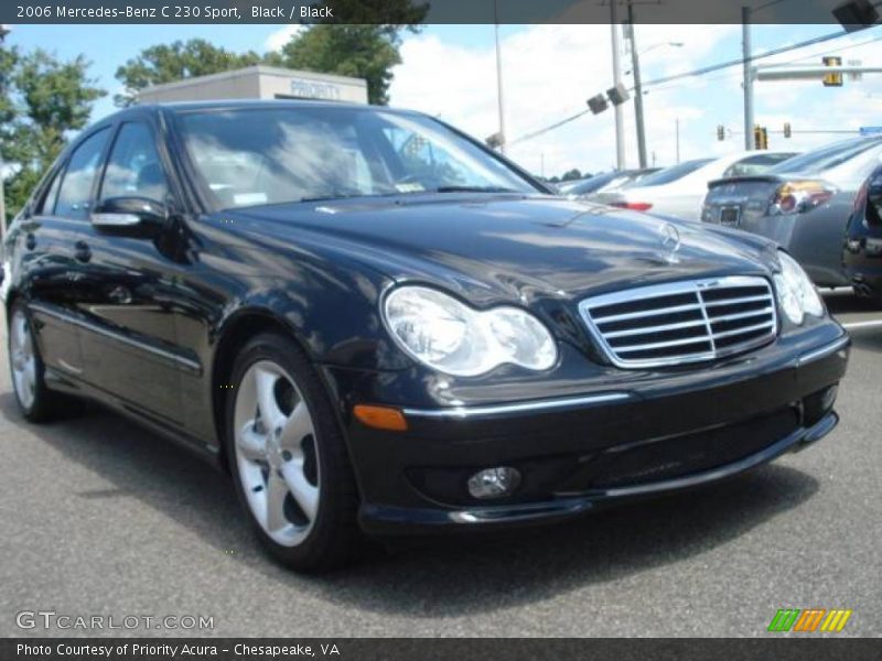 Black / Black 2006 Mercedes-Benz C 230 Sport