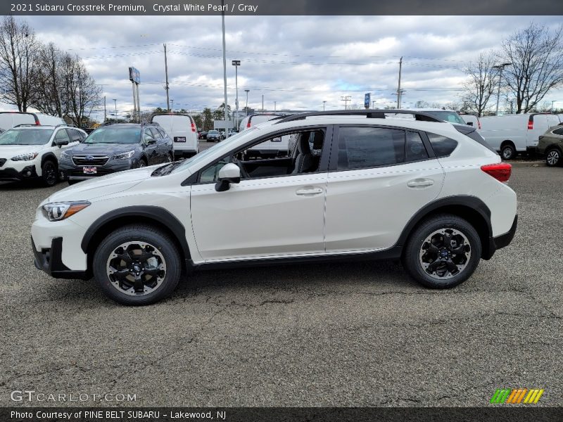 Crystal White Pearl / Gray 2021 Subaru Crosstrek Premium