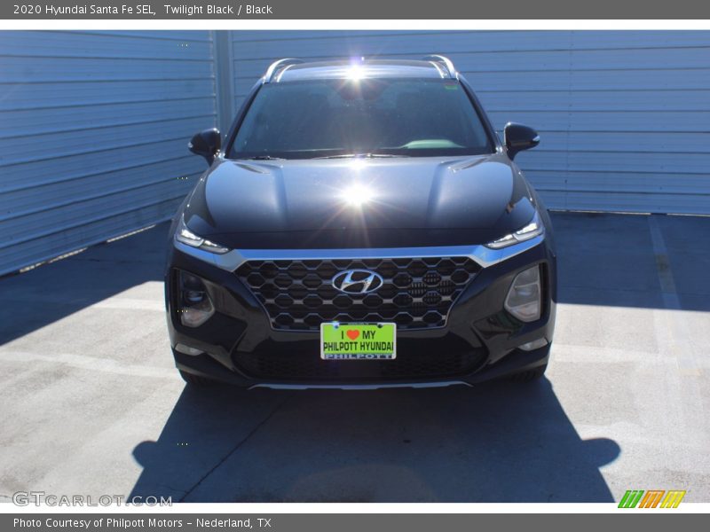 Twilight Black / Black 2020 Hyundai Santa Fe SEL