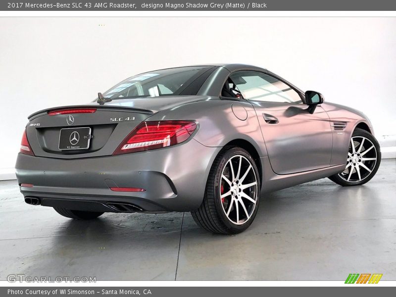 designo Magno Shadow Grey (Matte) / Black 2017 Mercedes-Benz SLC 43 AMG Roadster