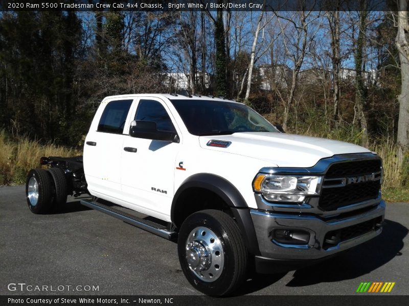 Bright White / Black/Diesel Gray 2020 Ram 5500 Tradesman Crew Cab 4x4 Chassis