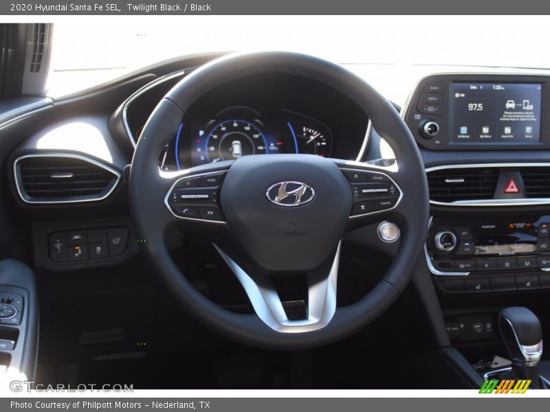 Twilight Black / Black 2020 Hyundai Santa Fe SEL