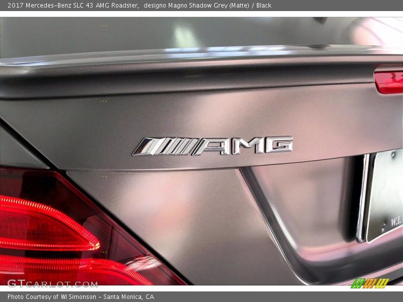 designo Magno Shadow Grey (Matte) / Black 2017 Mercedes-Benz SLC 43 AMG Roadster