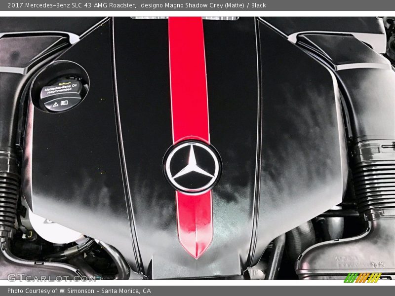 designo Magno Shadow Grey (Matte) / Black 2017 Mercedes-Benz SLC 43 AMG Roadster