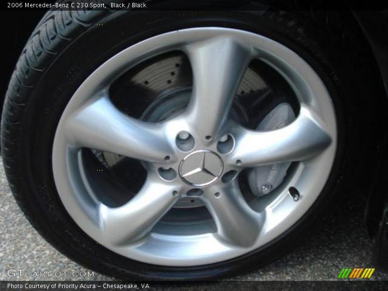Black / Black 2006 Mercedes-Benz C 230 Sport