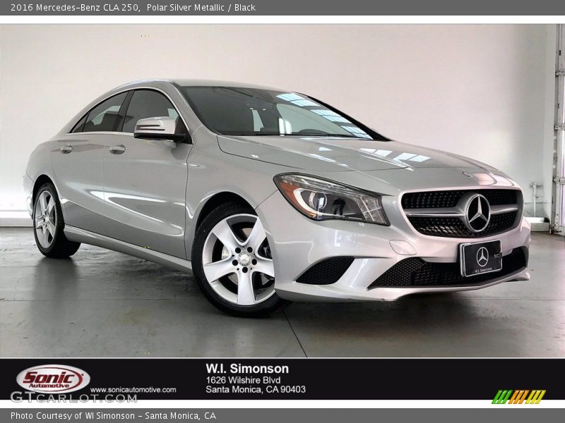 Polar Silver Metallic / Black 2016 Mercedes-Benz CLA 250